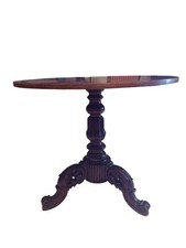 TAVOLINO ANTICO IN LEGNO DI MOGANO