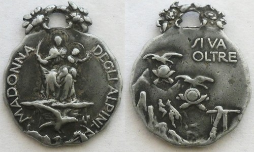 Medaglia madonna degli alpini - madonna,