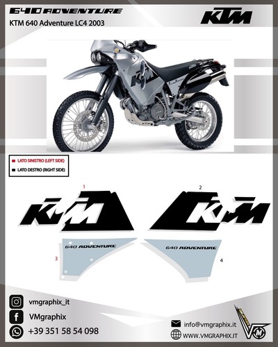 Kit ktm 640 lc4 adventure - kit,