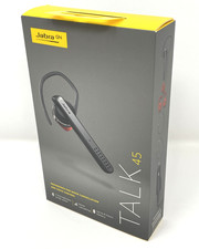 Jabra Talk 45 Silver Bluetooth Headset HD Voice Noise Cancellation Hands-Free