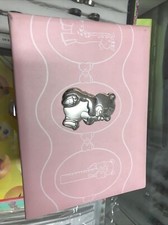 Album Foto Nascita Colore Rosa Con Placchetta Argento Formato Piccolo A5