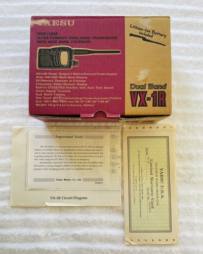 Yaesu dual band - vx-1r,