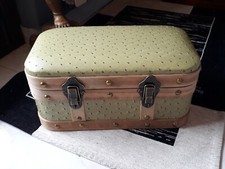 Baule valigia legno bauletto beautycase stile vintage Antico arredo Grande