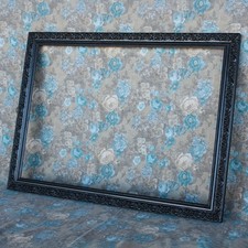 ANTICA Cornice LIBERTY Legno Pastiglia NERA Lucida Epoca 800 900 Vintage Gothic