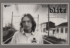 POSTER EUGENIO FINARDI BLITZ RIELABORAZIONE DA RIVISTA ANNI '70 CRAMPS PROG ROCK