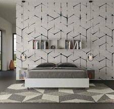 Letto legno matrimoniale NUAMO 160x190 con o senza contenitore bianco frassino