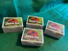 Set base carte collezionabili Topps Jurassic Park 1993 1-88 con set puzzle adesivo 1-11.
