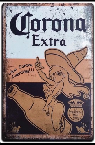 Insegna latta retrò corona - insegna,