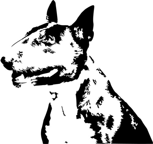 Adesivo bull terrier - terrier,