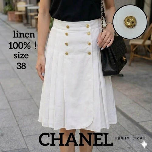 Gonna chanel vintage lino - chanel,