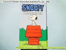 ? PEANUTS SNOOPY Vintage 1990 Piccola Agenda Dodici Mesi Agendina Notes Rubrica
