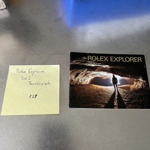 Rolex explorer booklet - rolex,