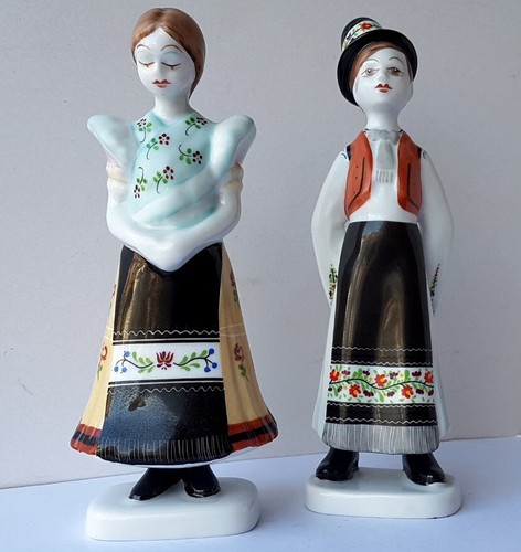 Paio porcellana figure - porcellana,