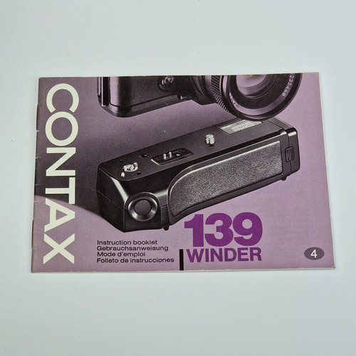 Contax 139 winder manuale - contax,