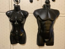 Coppia Manichino Espositore da Appendere Display Torso Adulto Donna / Uomo