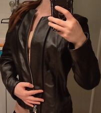 CONBIPEL GIACCA PELLE DONNA NERA IT 42/46 S/M NUOVA