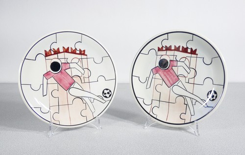 Pair porcelain plates - pair,