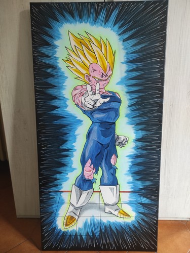 Quadro vegeta majin manga - quadro, majin,manga
