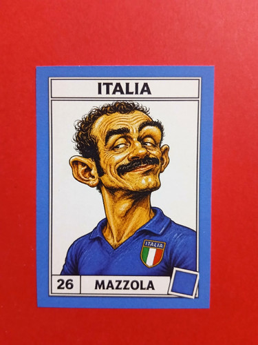 Figurina caricatura calciatori - caricatura,