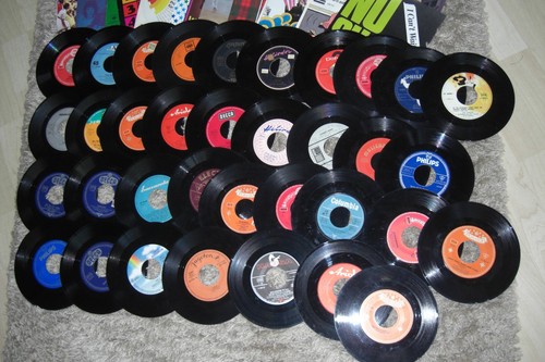 80stück vinyl singles 45 - -,