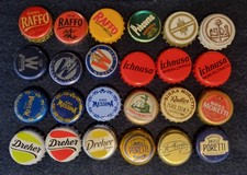 Lotto 24 tappi birre ITALIANE tutti diversi tipo corona in perfette condizioni