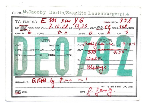 Qsl ricezione radioamatore - ricezione,