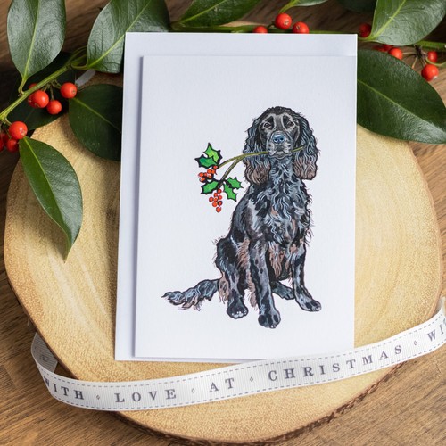 Biglietto natale black - di,
