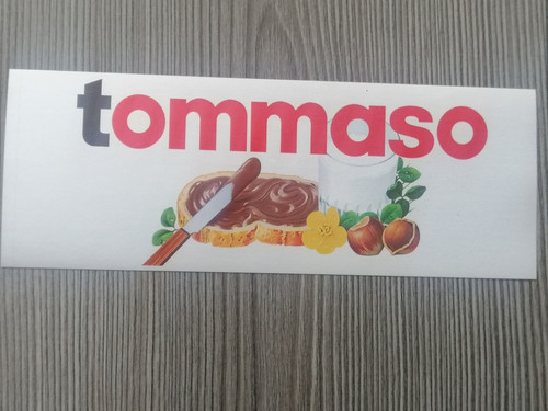 Adesivo nutella originale nome - adesivo,