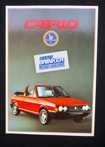 Fiat ritmo cabrio - ritmo, bertone