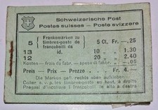 Libretto pubblicitario Svizzera - 4 francobolli Walter Tell 5c