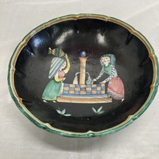 Vintage C.A.S. Vietri Italy Large 12” Bowl CAS Hand Painted Italian Gambone 400