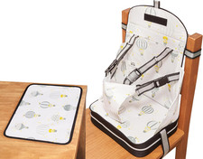 Alza Sedia Con Tovaglietta per Bambini, Senza BPA, Lavabile, Riutilizzabile E Ri