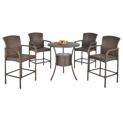 Outsunny set pezzi tavolino - outsunny, 5