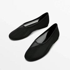 Ballerine donna Massimo Dutti in rete traspiranti punta tonda slip on comode