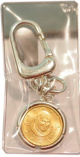 Portachiavi con moneta fdc - con,