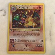 charizard olografico 1°