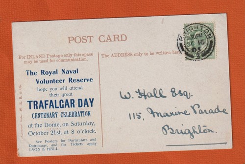 1905 postcard brighton royal - postcard,