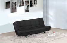 Divano letto 192x87 nero in