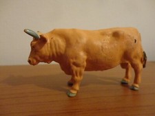 BRITAINS (ENGLAND) TORO NON SWOPPET (SOLIDO) DA UNA FATTORIA ANIMALI SET #1