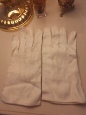 Guanti Vintage Anni '80  In Pelle Scamosciata Da Cerimonia Militare