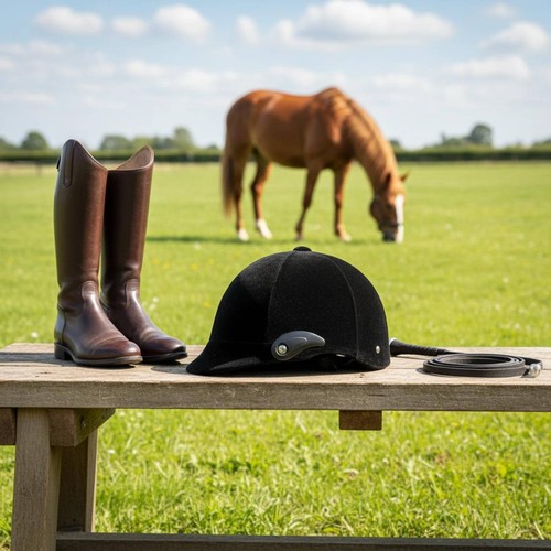 Casco equestre traspirante - casco,