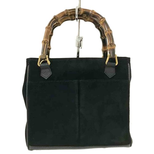 Gucci borsa nera scamosciata - borsa,