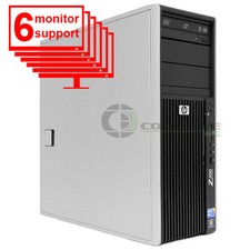 Computer commerciale 6 monitor PC HP Z400 Xeon W3520 2,66 GHz 8 GB 128 GB SSD 1 TB