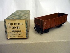Trix H0 20/81 Metal “Open Freight Car”of DB ; years 50’s  
