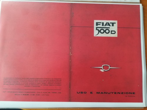 Fiat 500d manuale colori - manuale, a