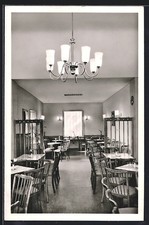 Cartolina Neustadt / Weinstraße, caffè-pasticceria A. Feickert, vista interna 