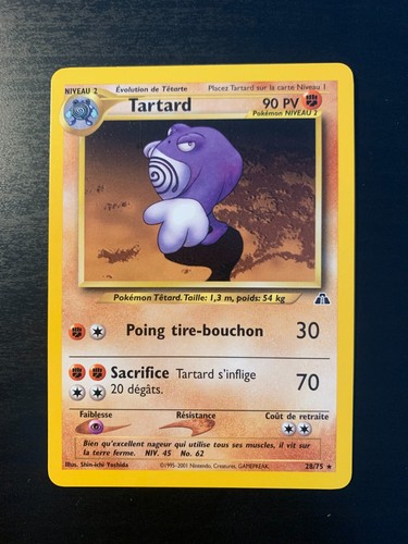 Carte pokémon tartard 28 - pokémon, 28/75