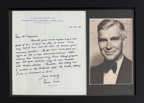 Sir vivian fuchs south pole - sir,