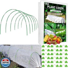Kit Cerchi da Giardino 10x50ft Copertura per Piante Protezione Congelamento per Inverno