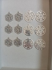 Lotto 12 pezzi gioielli ciondoli Metatron Merkabah set stock protezione